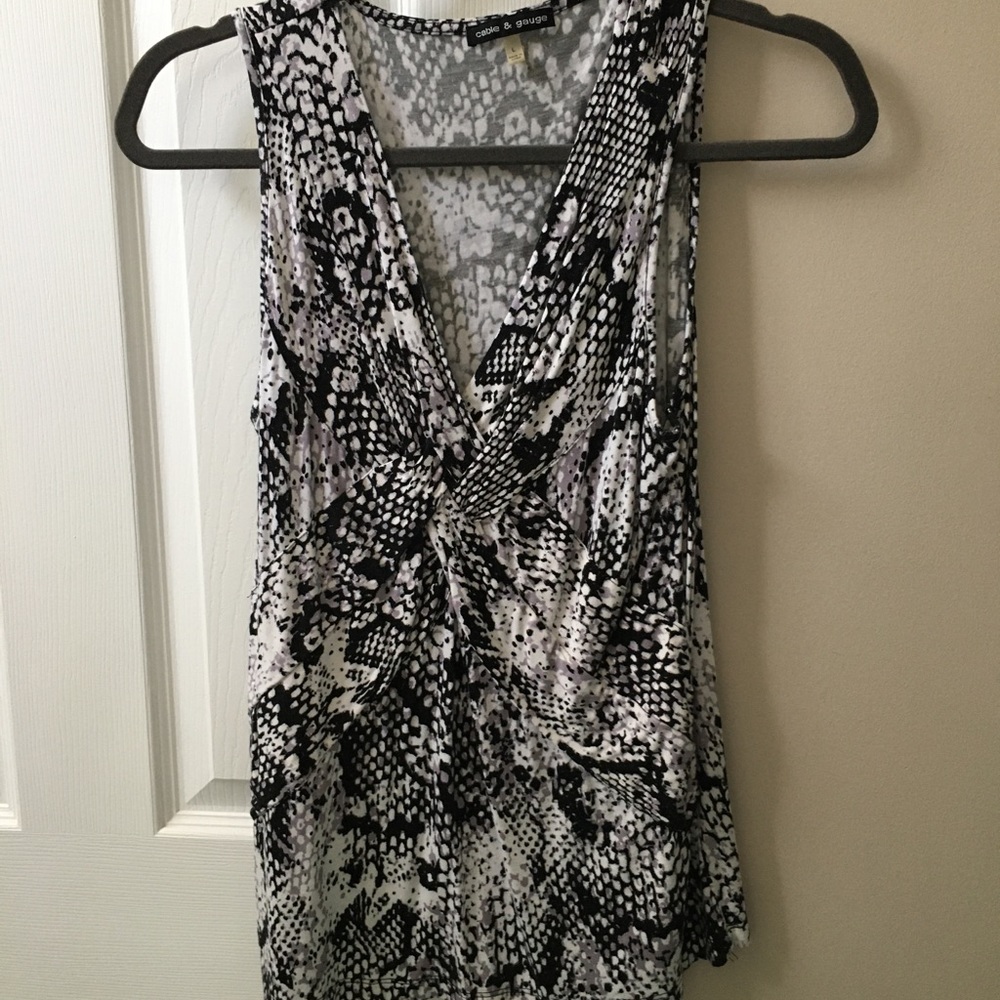 Snake skin tank top